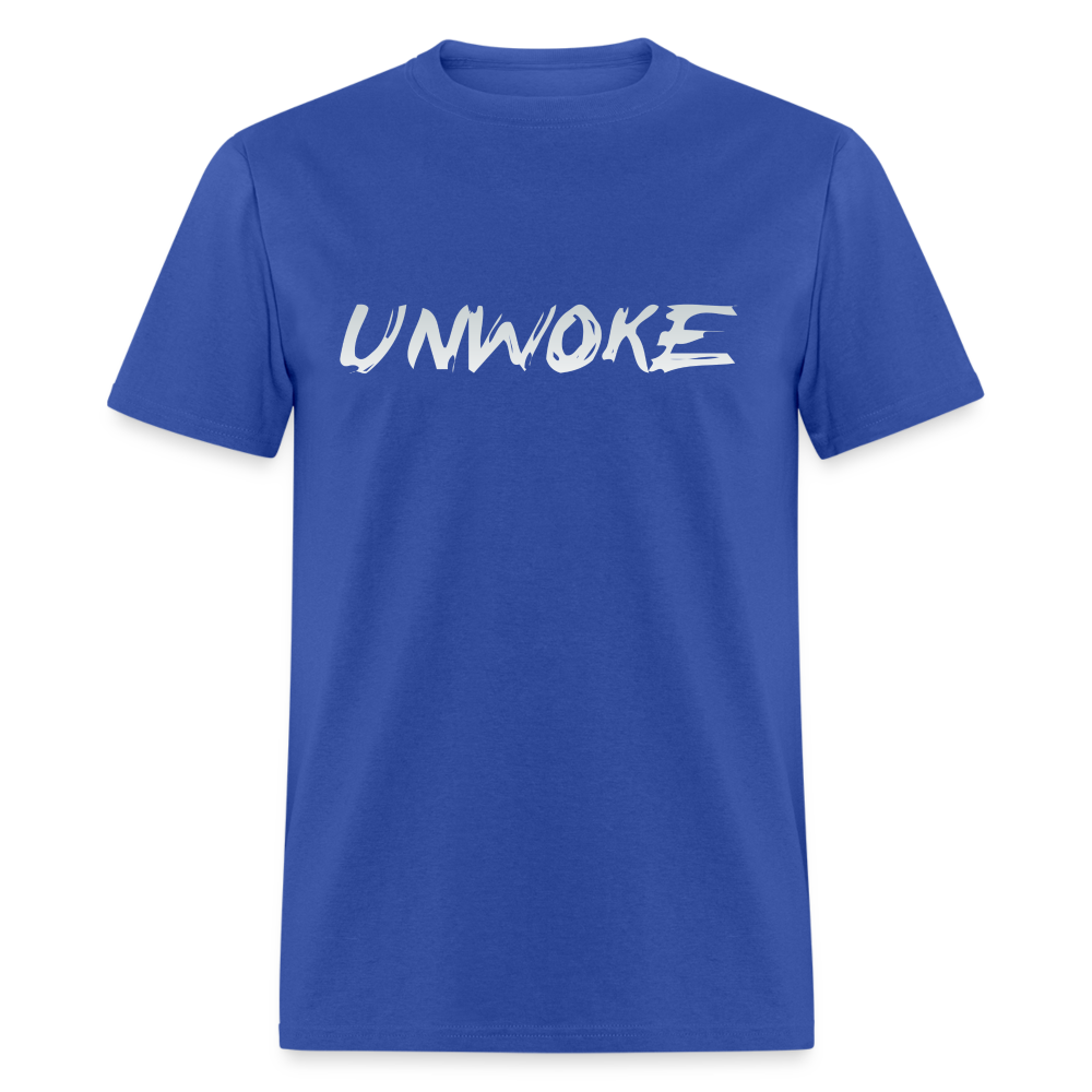 UNWOKE - Anti Woke Classic T-Shirt - royal blue