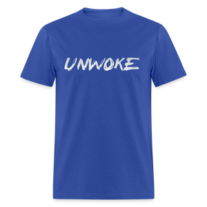 UNWOKE - Anti Woke Classic T-Shirt - royal blue