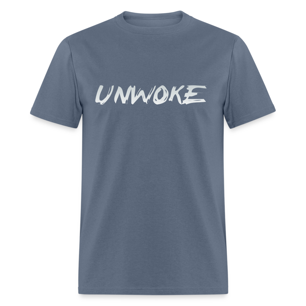 UNWOKE - Anti Woke Classic T-Shirt - denim