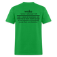 WOKE (Back Print) Classic T-Shirt - bright green