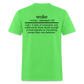 WOKE (Back Print) Classic T-Shirt - kiwi