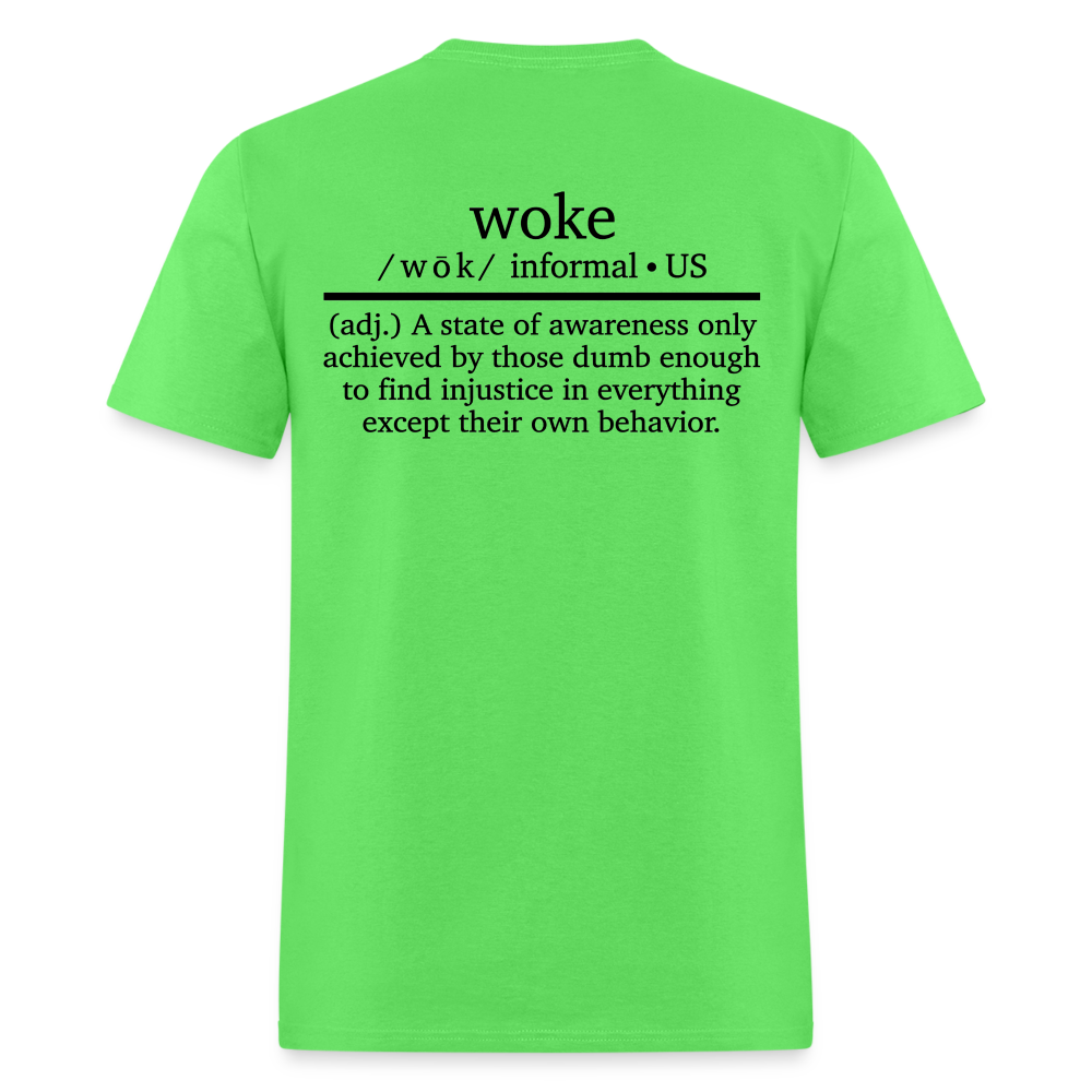 WOKE (Back Print) Classic T-Shirt - kiwi