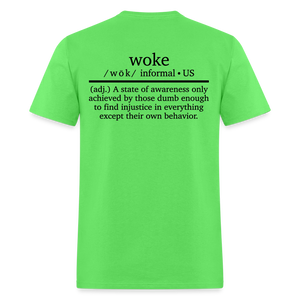 WOKE (Back Print) Classic T-Shirt - kiwi