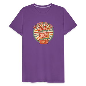 Retro Design - Welcome to the Shit Show Men's Premium T-Shirt - purple