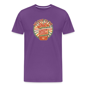 Retro Design - Welcome to the Shit Show Men's Premium T-Shirt - purple