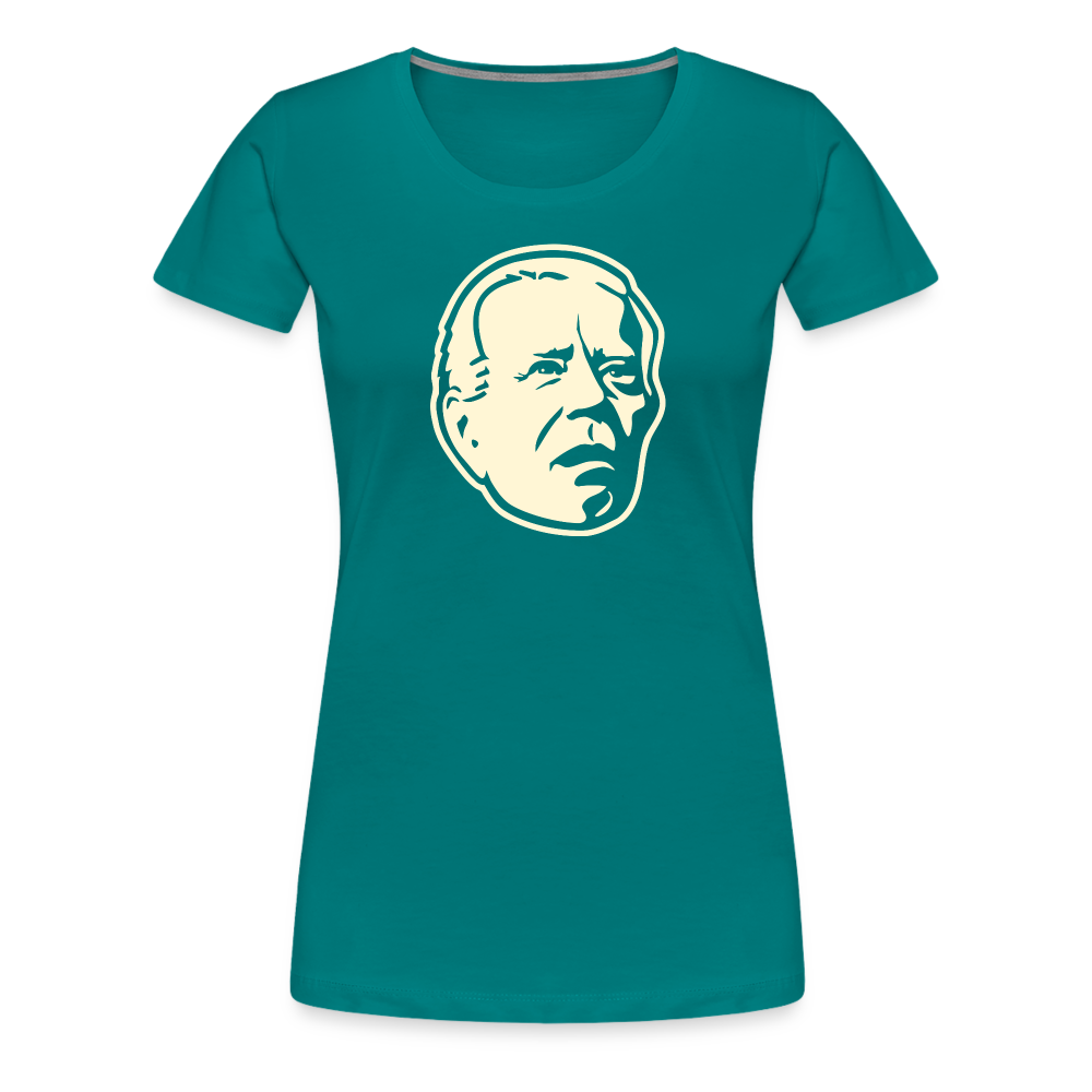 Spaced Out Biden Women’s Premium T-Shirt - teal