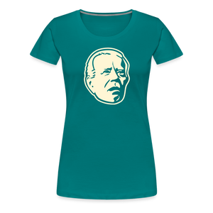 Spaced Out Biden Women’s Premium T-Shirt - teal