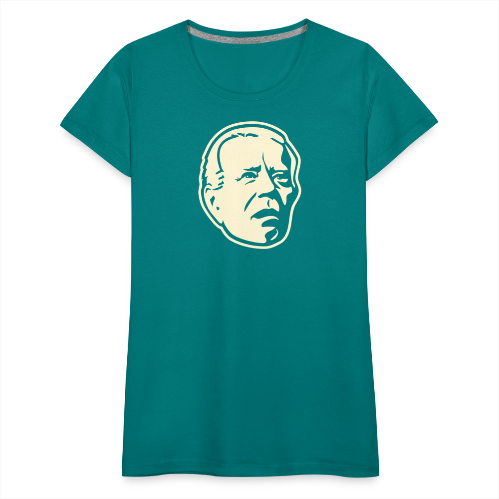 Spaced Out Biden Women’s Premium T-Shirt - teal