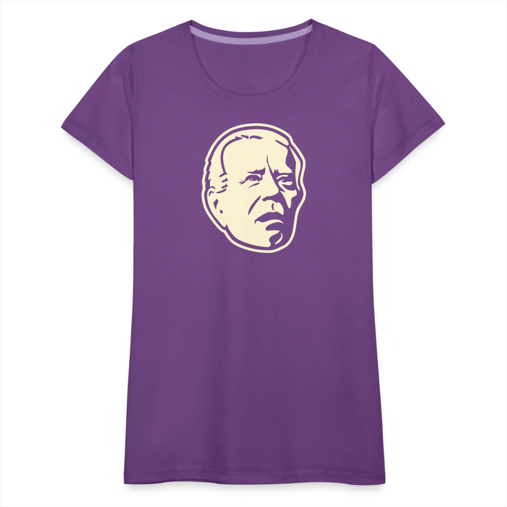 Spaced Out Biden Women’s Premium T-Shirt - purple