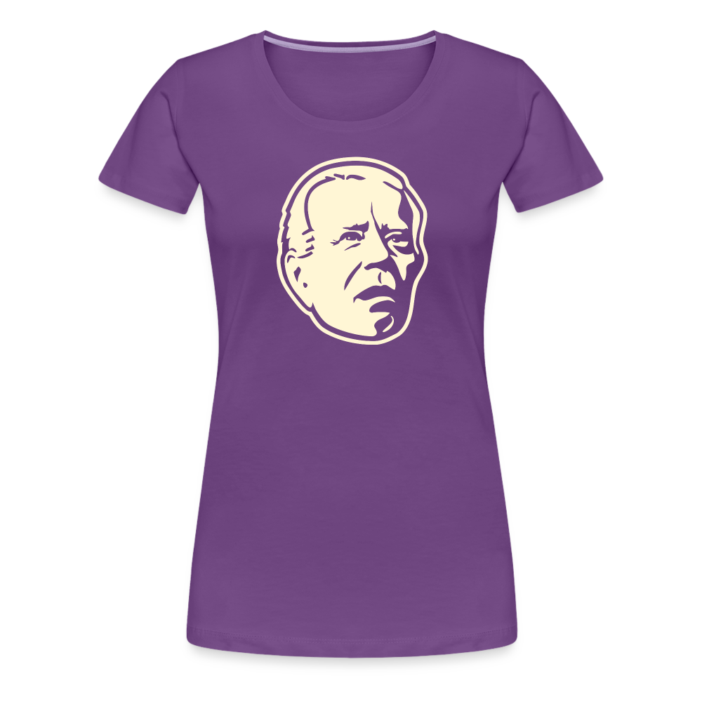 Spaced Out Biden Women’s Premium T-Shirt - purple