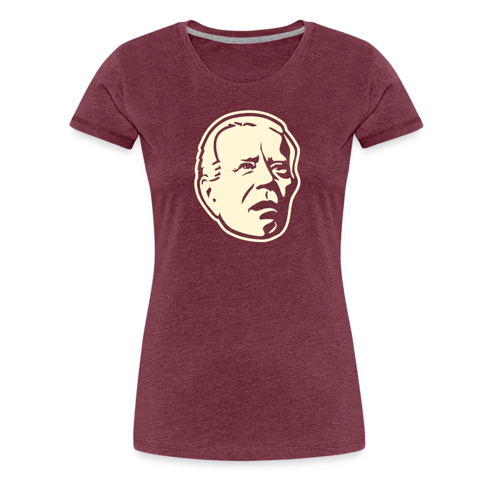 Spaced Out Biden Women’s Premium T-Shirt - heather burgundy