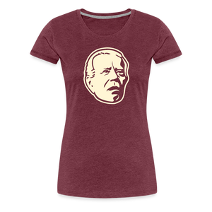 Spaced Out Biden Women’s Premium T-Shirt - heather burgundy