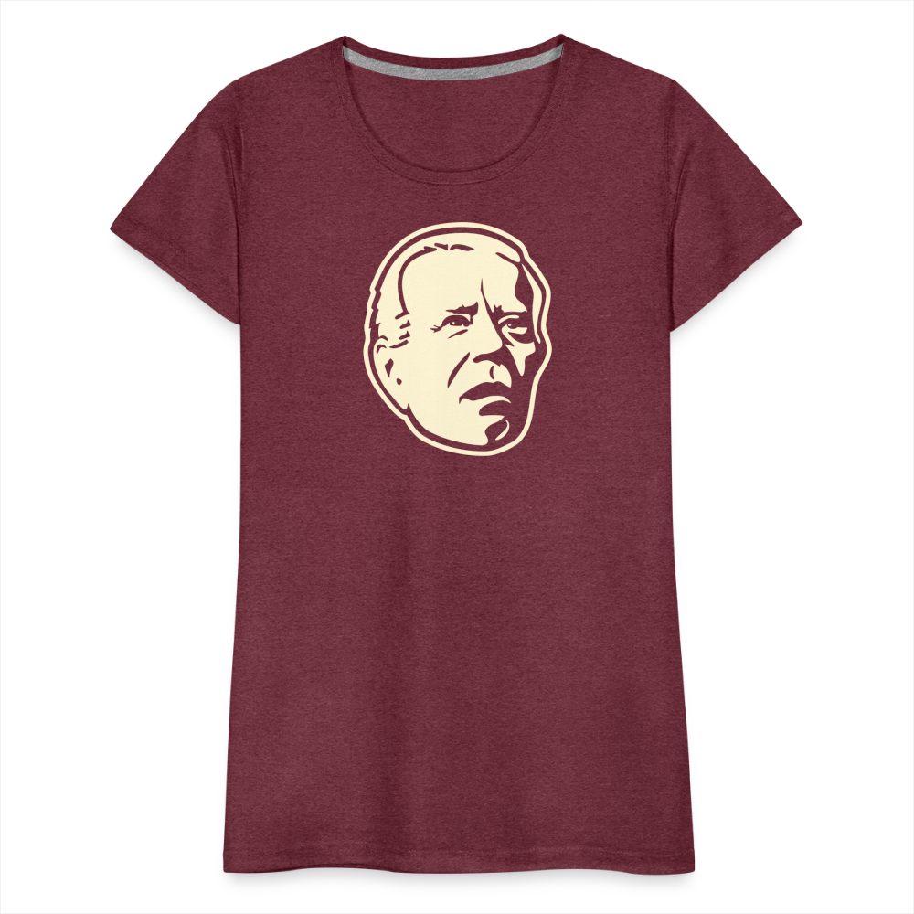 Spaced Out Biden Women’s Premium T-Shirt - heather burgundy