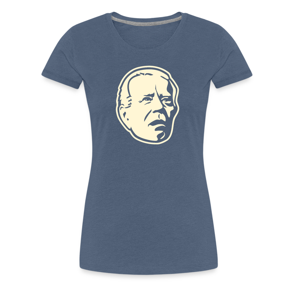 Spaced Out Biden Women’s Premium T-Shirt - heather blue