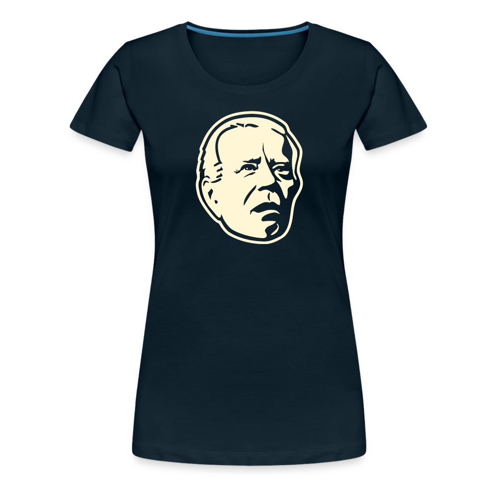 Spaced Out Biden Women’s Premium T-Shirt - deep navy