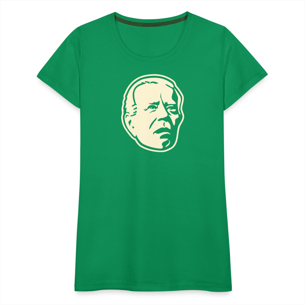 Spaced Out Biden Women’s Premium T-Shirt - kelly green