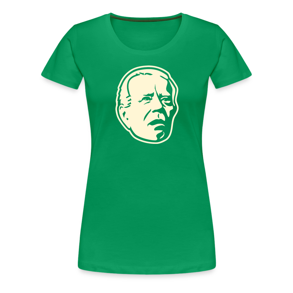 Spaced Out Biden Women’s Premium T-Shirt - kelly green