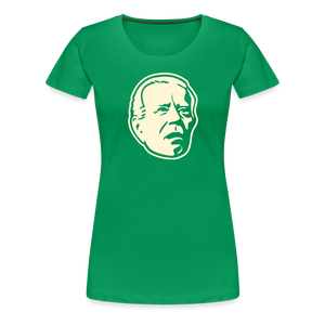 Spaced Out Biden Women’s Premium T-Shirt - kelly green