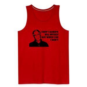 Jeffrey Epstein - I don't Always Kill Myself, But When I Do, I Don't Men’s Premium Tank - red