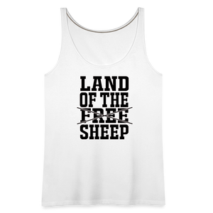 Land Of The Sheep Women’s Premium Tank Top - white