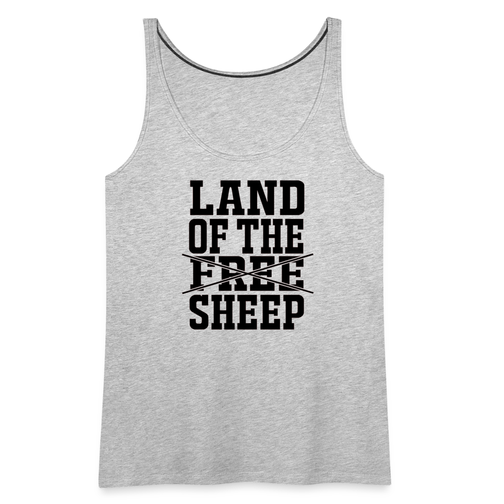 Land Of The Sheep Women’s Premium Tank Top - heather gray