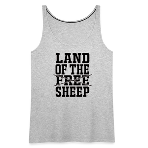 Land Of The Sheep Women’s Premium Tank Top - heather gray