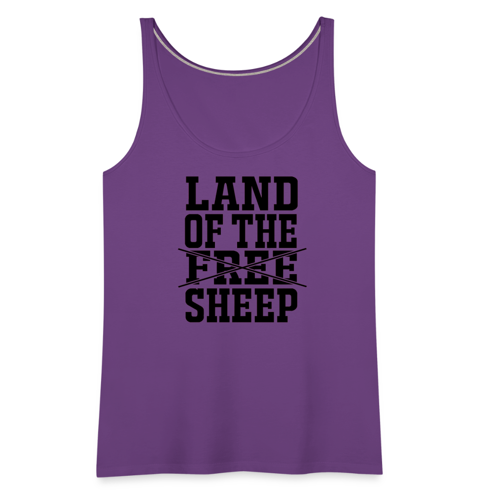 Land Of The Sheep Women’s Premium Tank Top - purple