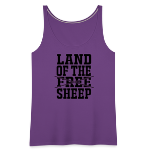 Land Of The Sheep Women’s Premium Tank Top - purple