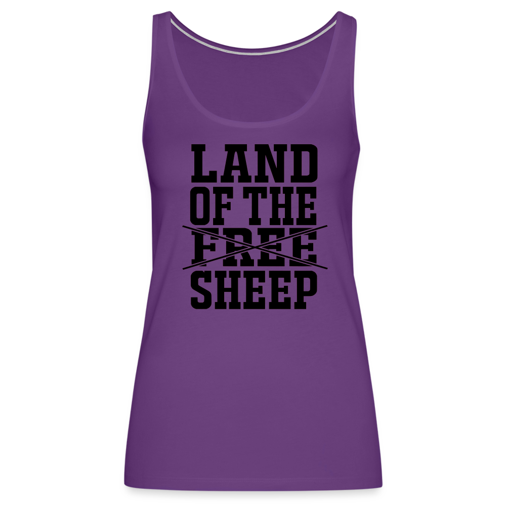 Land Of The Sheep Women’s Premium Tank Top - purple