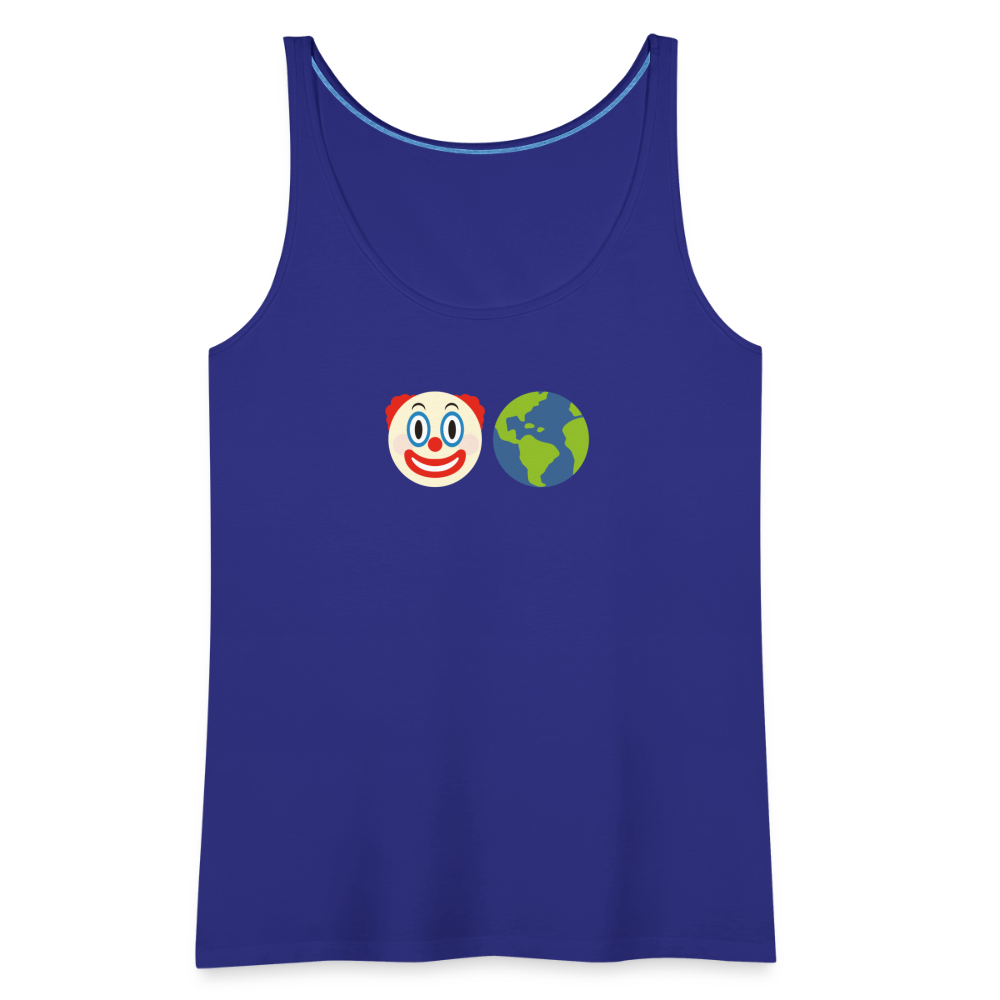 Clown World Women’s Premium Tank Top - royal blue