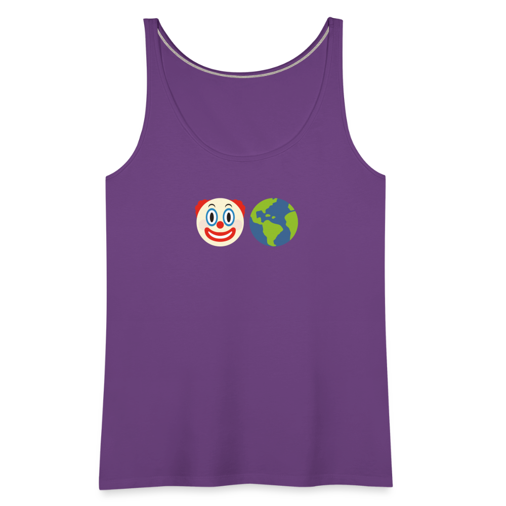 Clown World Women’s Premium Tank Top - purple