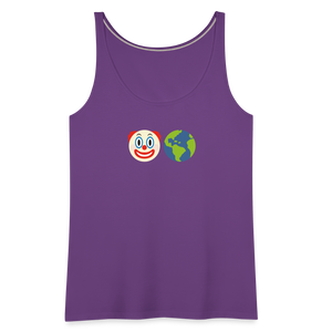 Clown World Women’s Premium Tank Top - purple