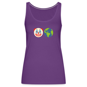 Clown World Women’s Premium Tank Top - purple