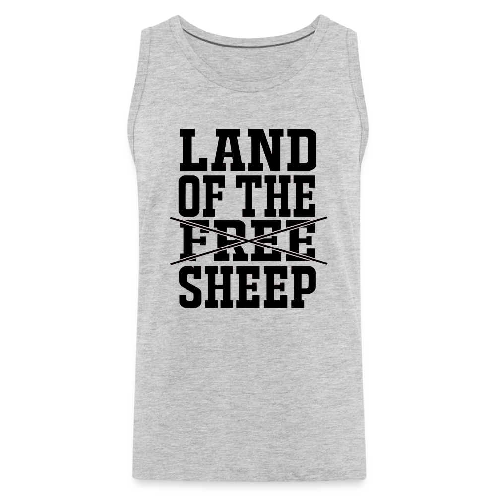 Land Of The Sheep Men’s Premium Tank - heather gray