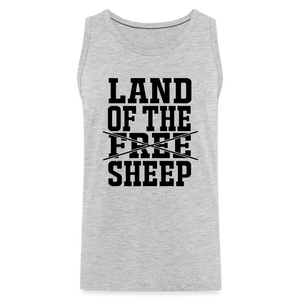 Land Of The Sheep Men’s Premium Tank - heather gray