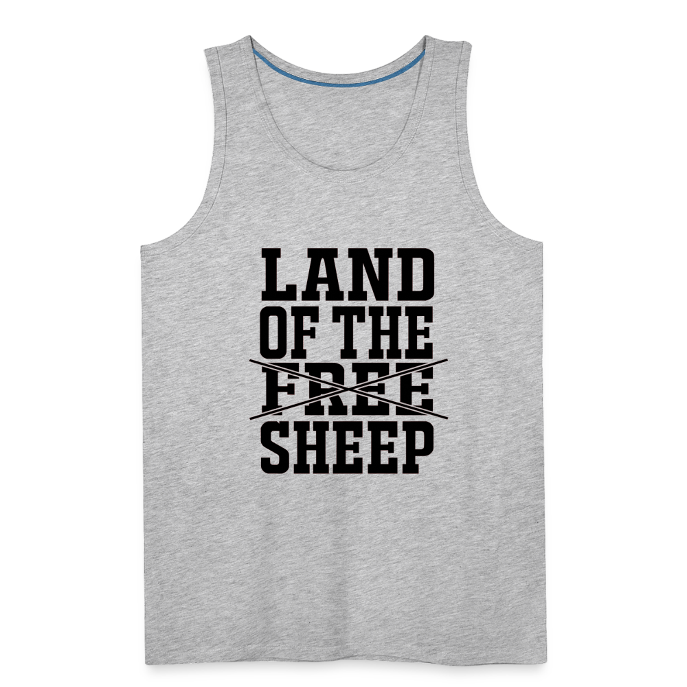 Land Of The Sheep Men’s Premium Tank - heather gray