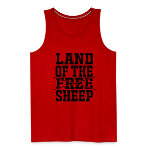 Land Of The Sheep Men’s Premium Tank - red