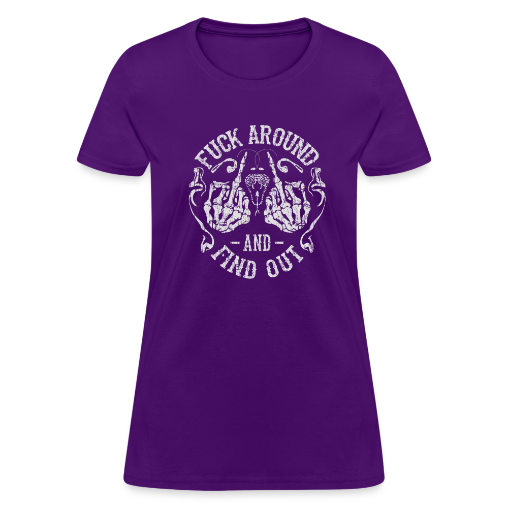 F**k Around And Find Out Women's T-Shirt - purple