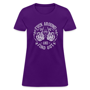 F**k Around And Find Out Women's T-Shirt - purple