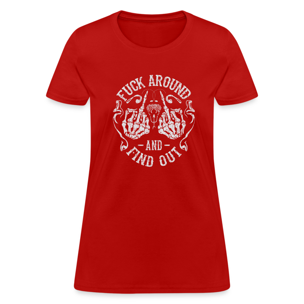 F**k Around And Find Out Women's T-Shirt - red