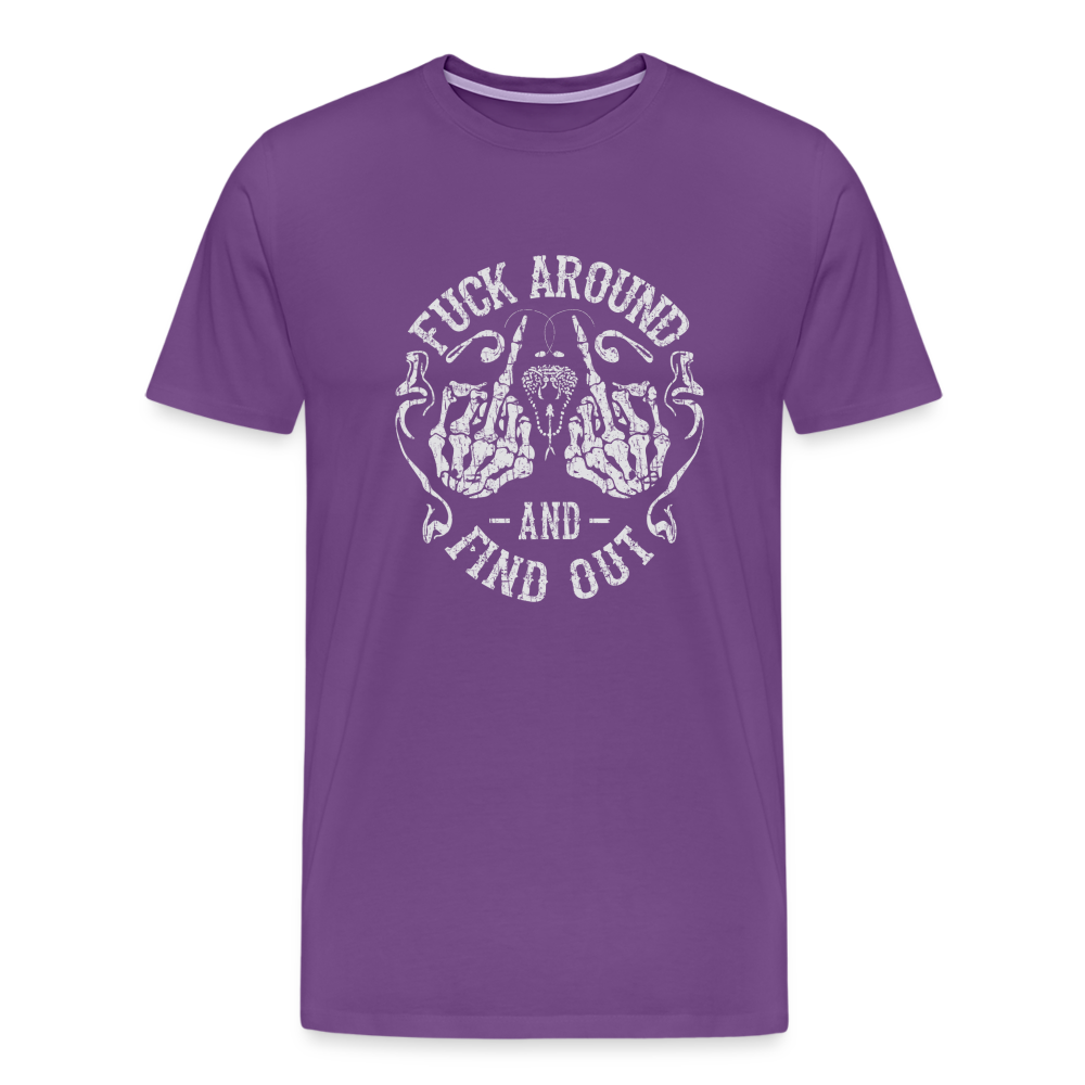 F**k Around And Find Out Men's Premium T-Shirt - purple