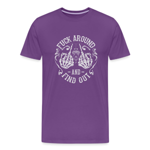 F**k Around And Find Out Men's Premium T-Shirt - purple