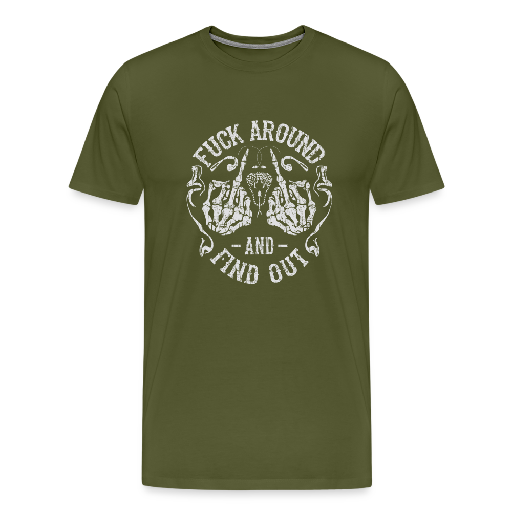 F**k Around And Find Out Men's Premium T-Shirt - olive green