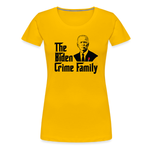 The Biden Crime Family Men's Premium T-Shirt Women’s Premium T-Shirt - sun yellow