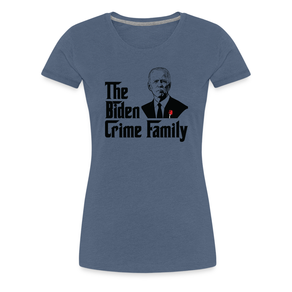 The Biden Crime Family Men's Premium T-Shirt Women’s Premium T-Shirt - heather blue