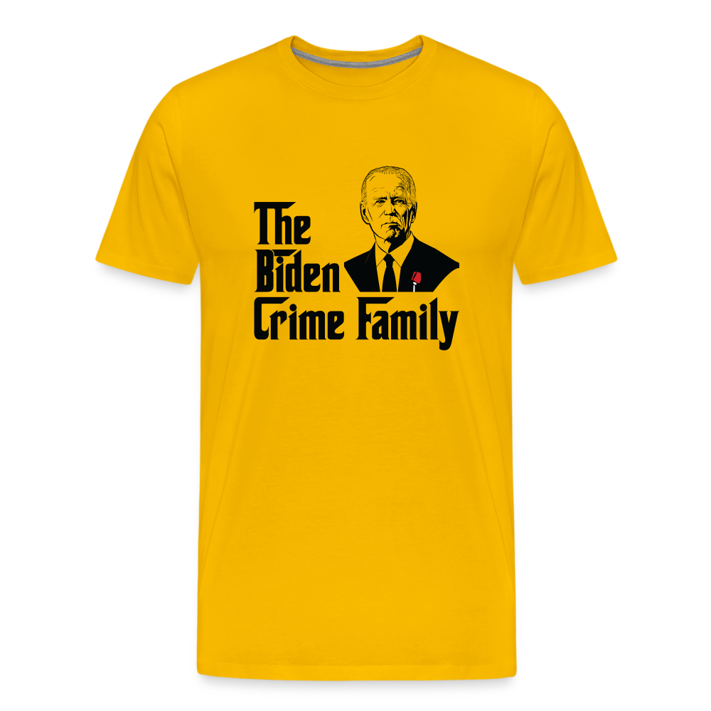 The Biden Crime Family Men's Premium T-Shirt - sun yellow