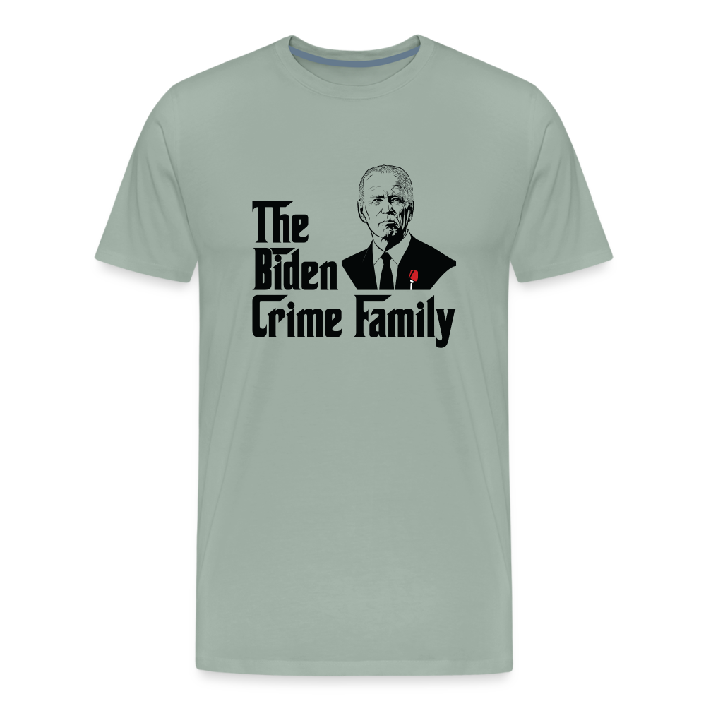 The Biden Crime Family Men's Premium T-Shirt - steel green