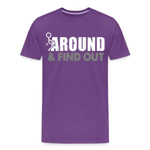 F**k Around & Find Out Men's Premium T-Shirt - purple