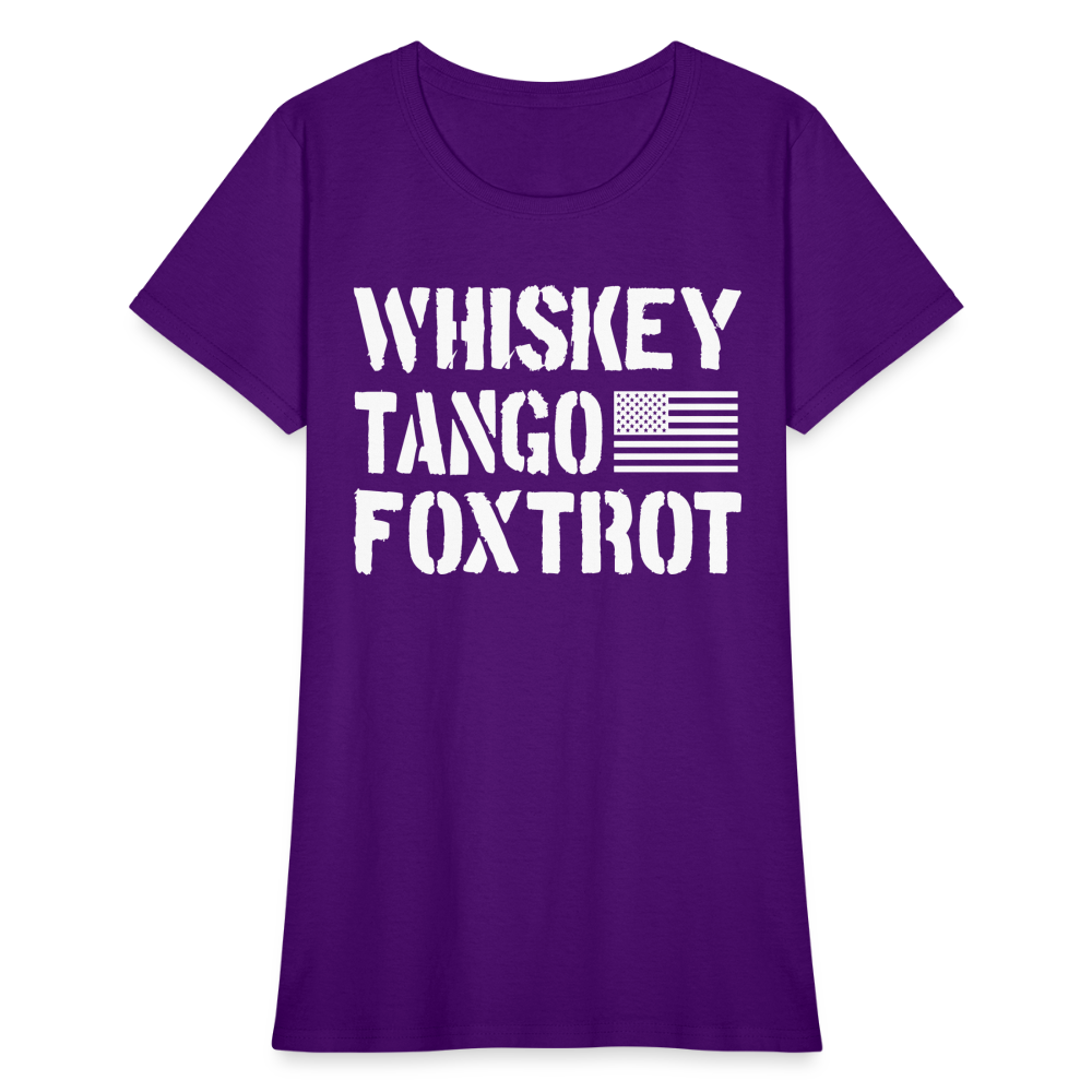 Whiskey Tango Foxtrot Women's T-Shirt - purple