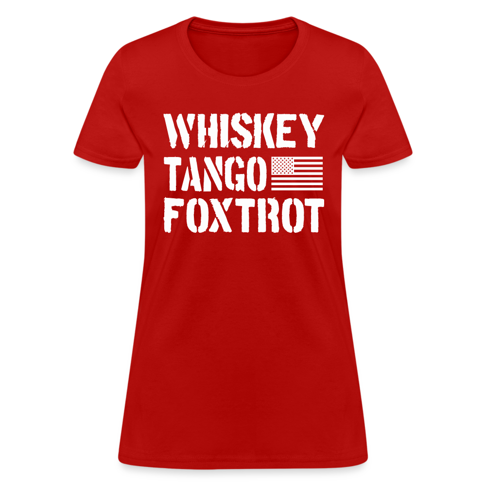 Whiskey Tango Foxtrot Women's T-Shirt - red